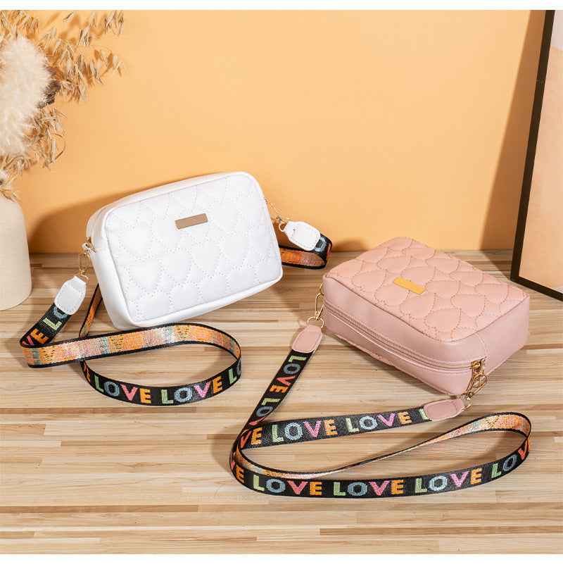 Casual Heart-shaped Embroidered Bag