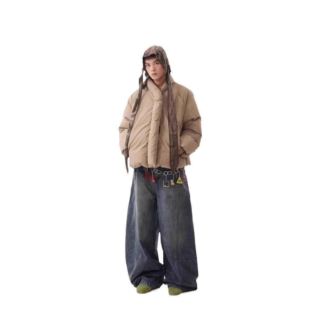 Men's High Street Loose Washed Machete Jeans