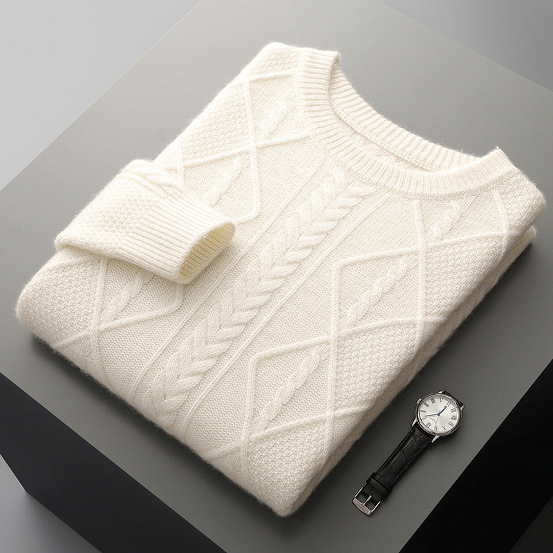 Thick Loose Sweater Twist Base Cardigan