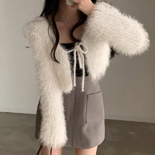 Women's Short Sweater Cardigan Top