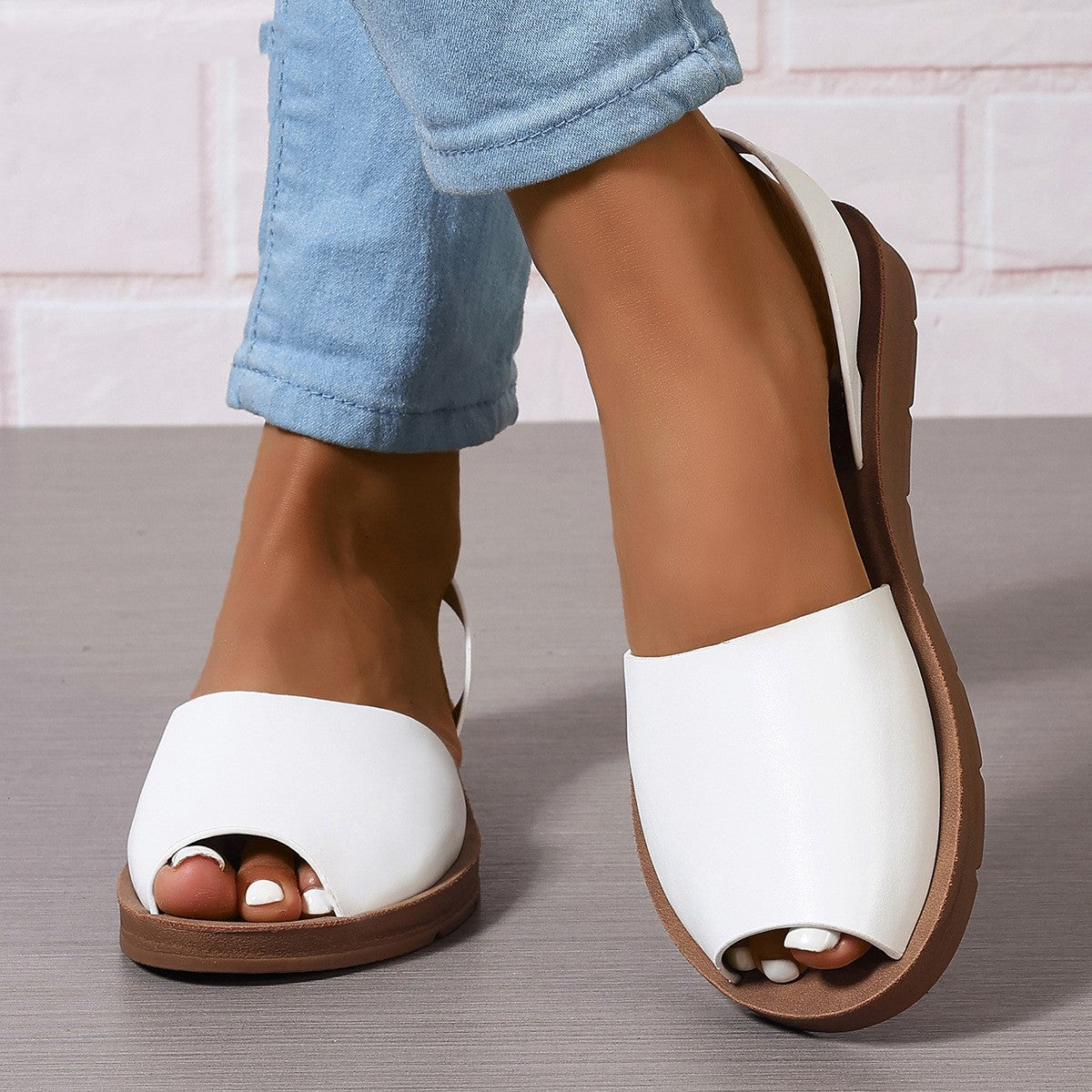 Plus Size Women's Shoes Summer Flat Plus Size