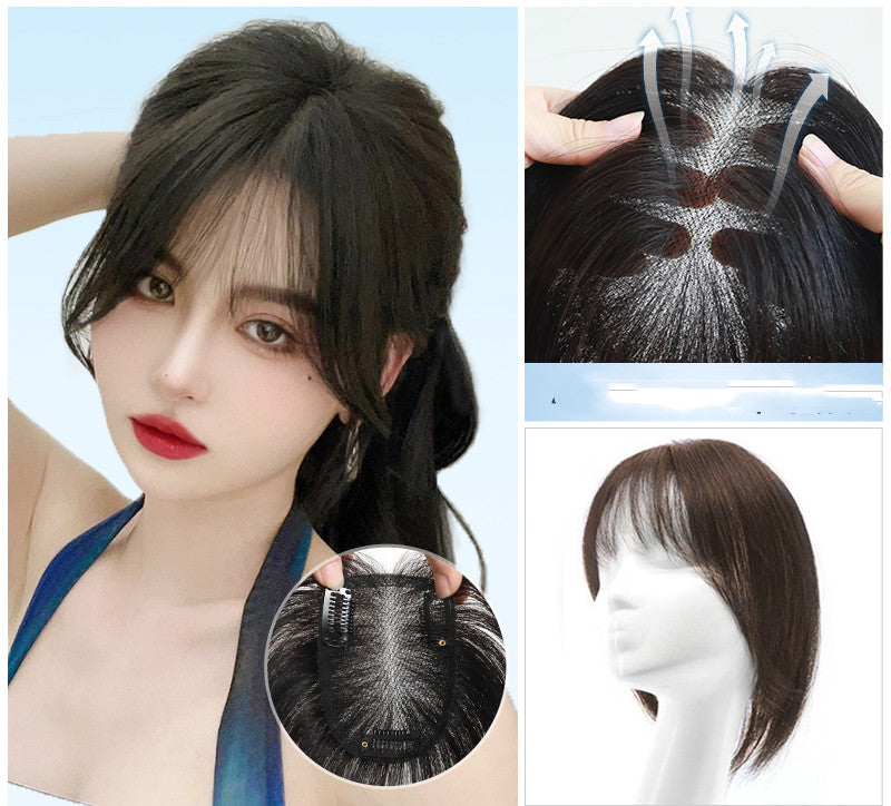 Women's Fashion Simple Net Eight Bangs Wig
