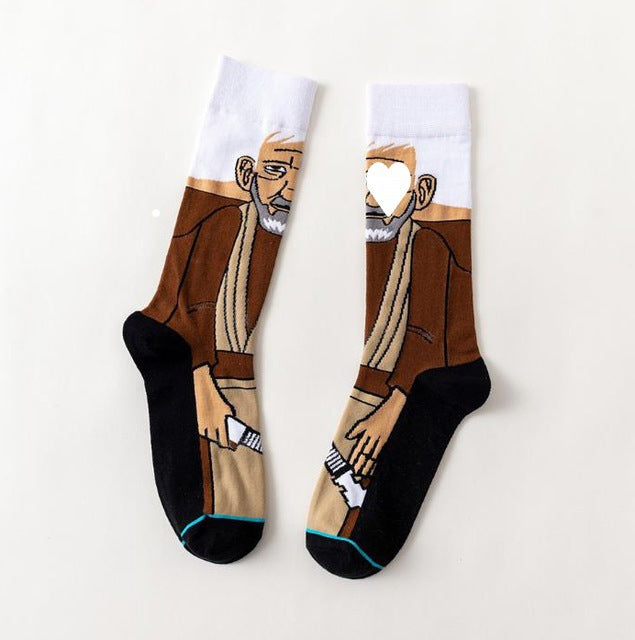 Socks Master Yoda R2-D2 Cosplay Socks Woo Ji