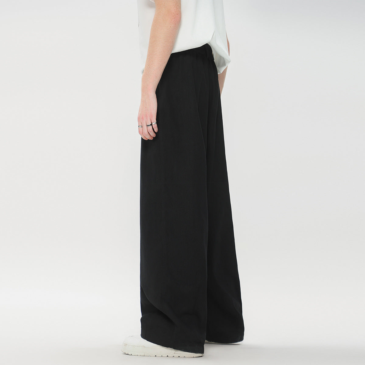 Japanese Draping Effect Casual Pants Hip Hop Wide Leg