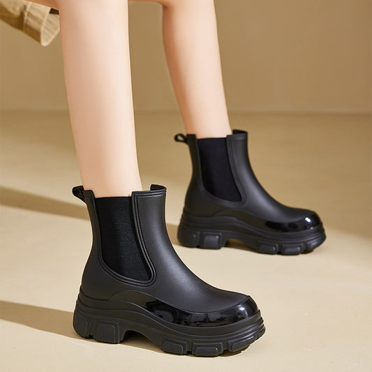 New Martin Rain Boots With Thick Soles Made Of Waterproof Plastic