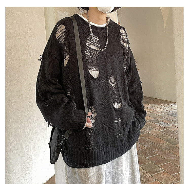 Wear Loose Thread On Both Sides Sweater