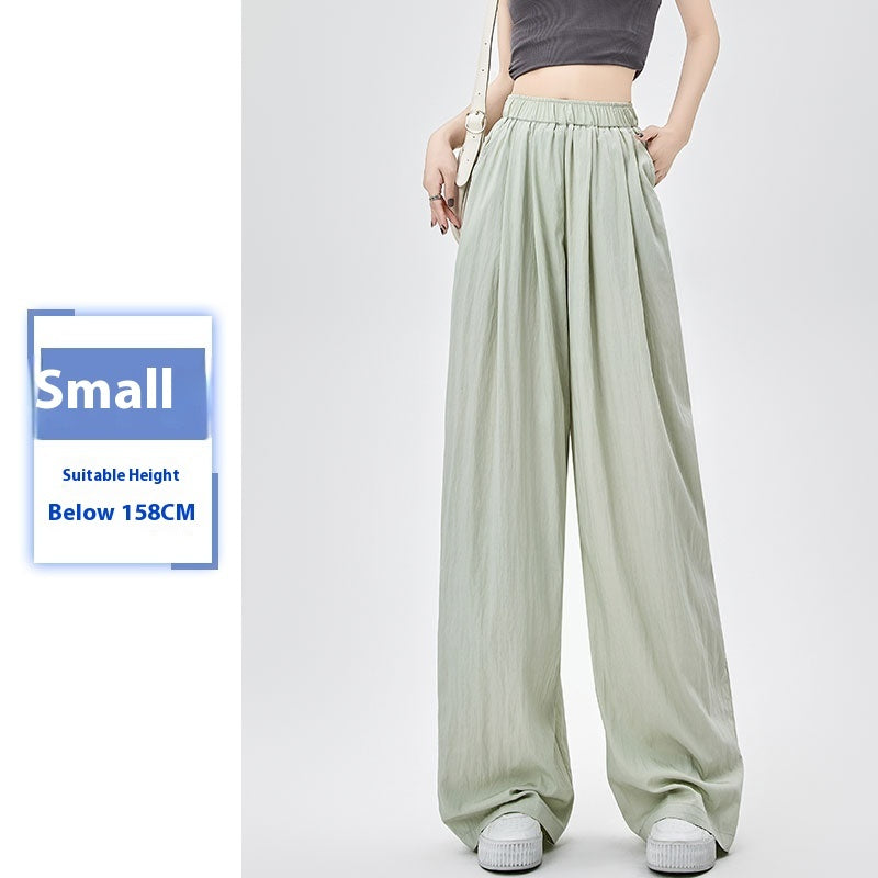Women's Summer Thin High Waist Loose Casual Wide Leg Pants