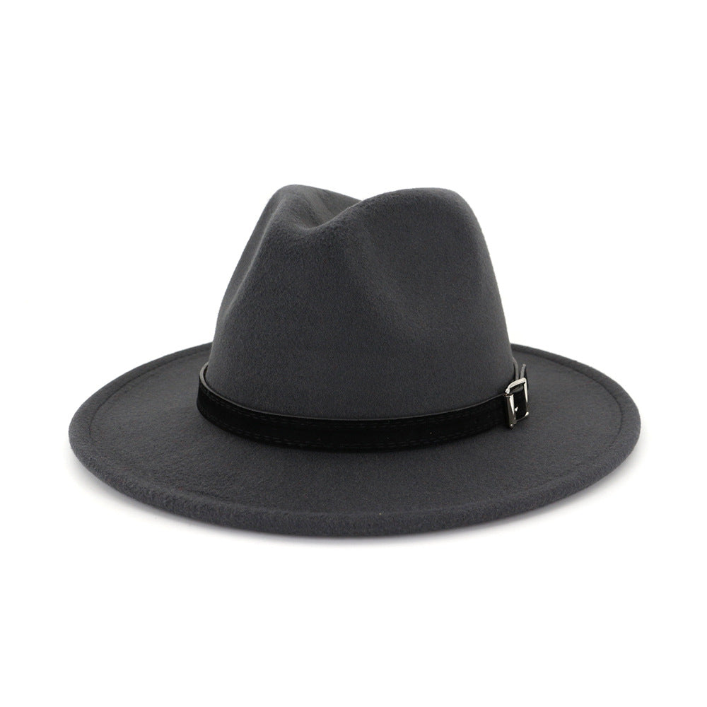 Women's Autumn And Winter Classic Jazz Hat Woolen Hat
