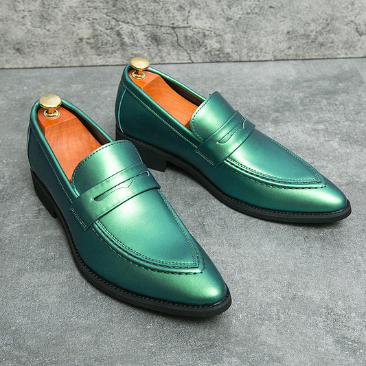 Men's Shoes, Pointed-toe Dress Shoes, Men's British-style Korean Loafers