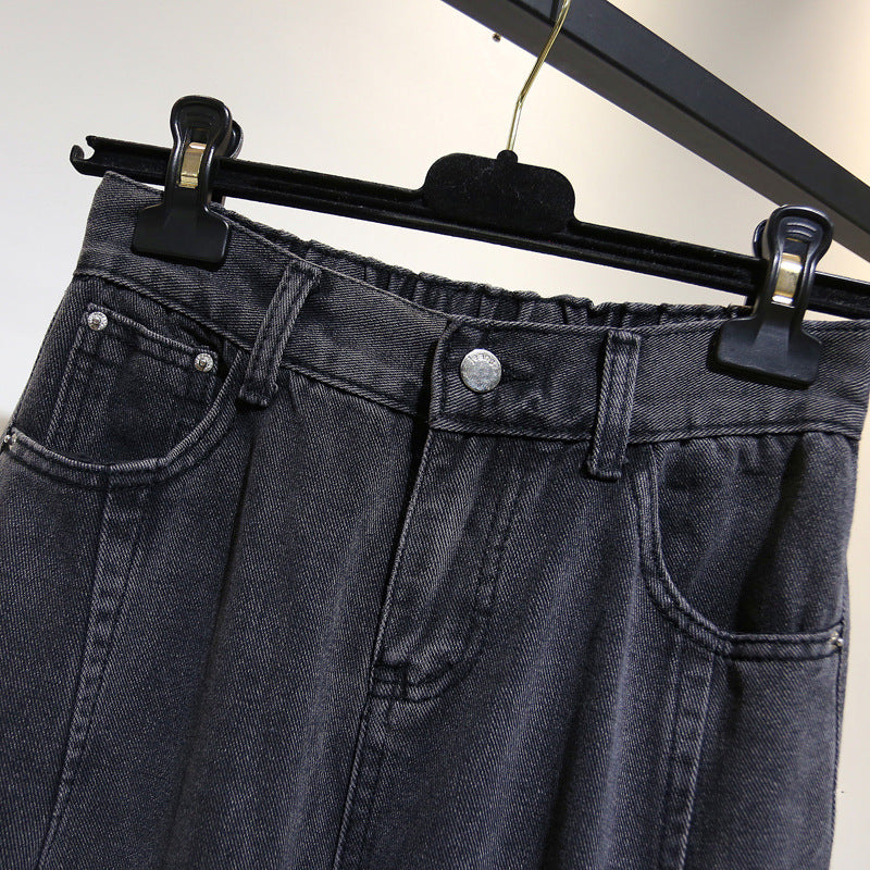 Women's Loose Plus Size Jeans High Waist Harem Pants