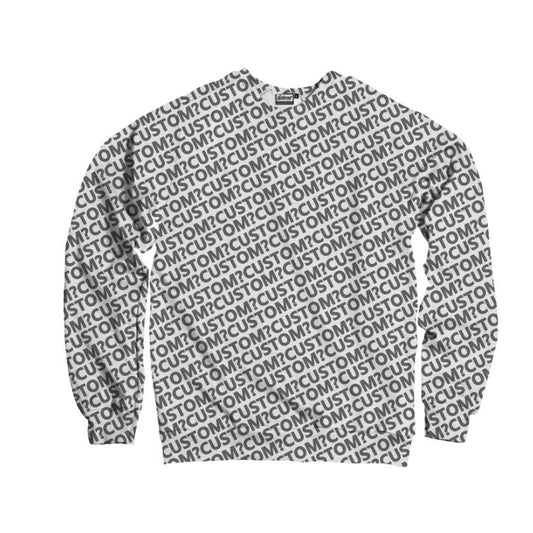 3D Geometric Pattern Printed Casual Oversize Round Neck Sweater