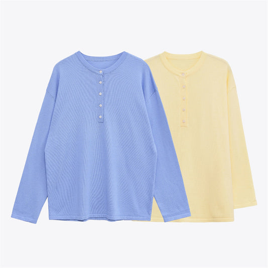 Dame mode Enkel V-hals Strikket Cardigan Top