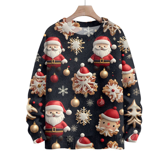 Digital Printing Men's And Women's Round Neck Sweater 3D