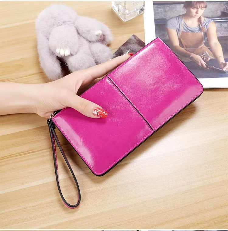 Female Long Clutch Women's Multi Card Slots Wallet Multi-function Wristband Wallet