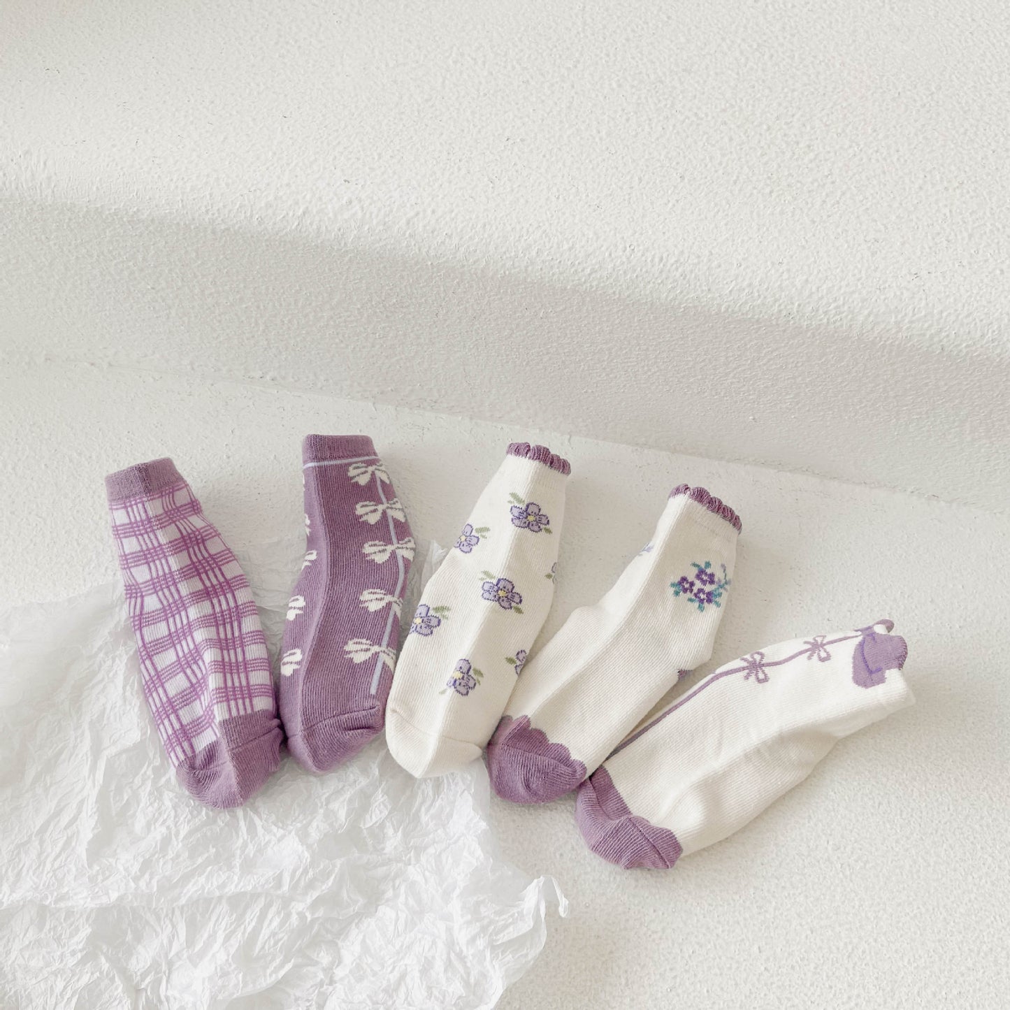 Children's New Cotton Cartoon Korean Alphabet Dinosaur Socks