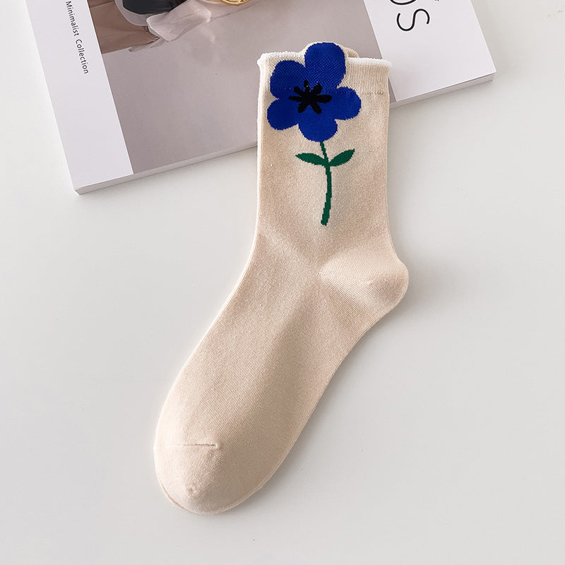 Dadongmen All-match Tulip Pile Socks Cute Stockings