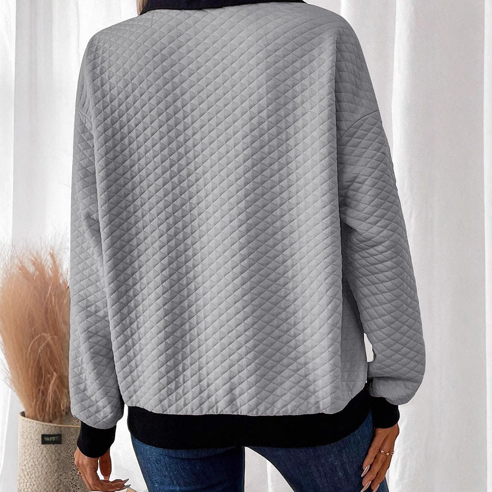 Winter Casual Pullover Top Long Sleeve
