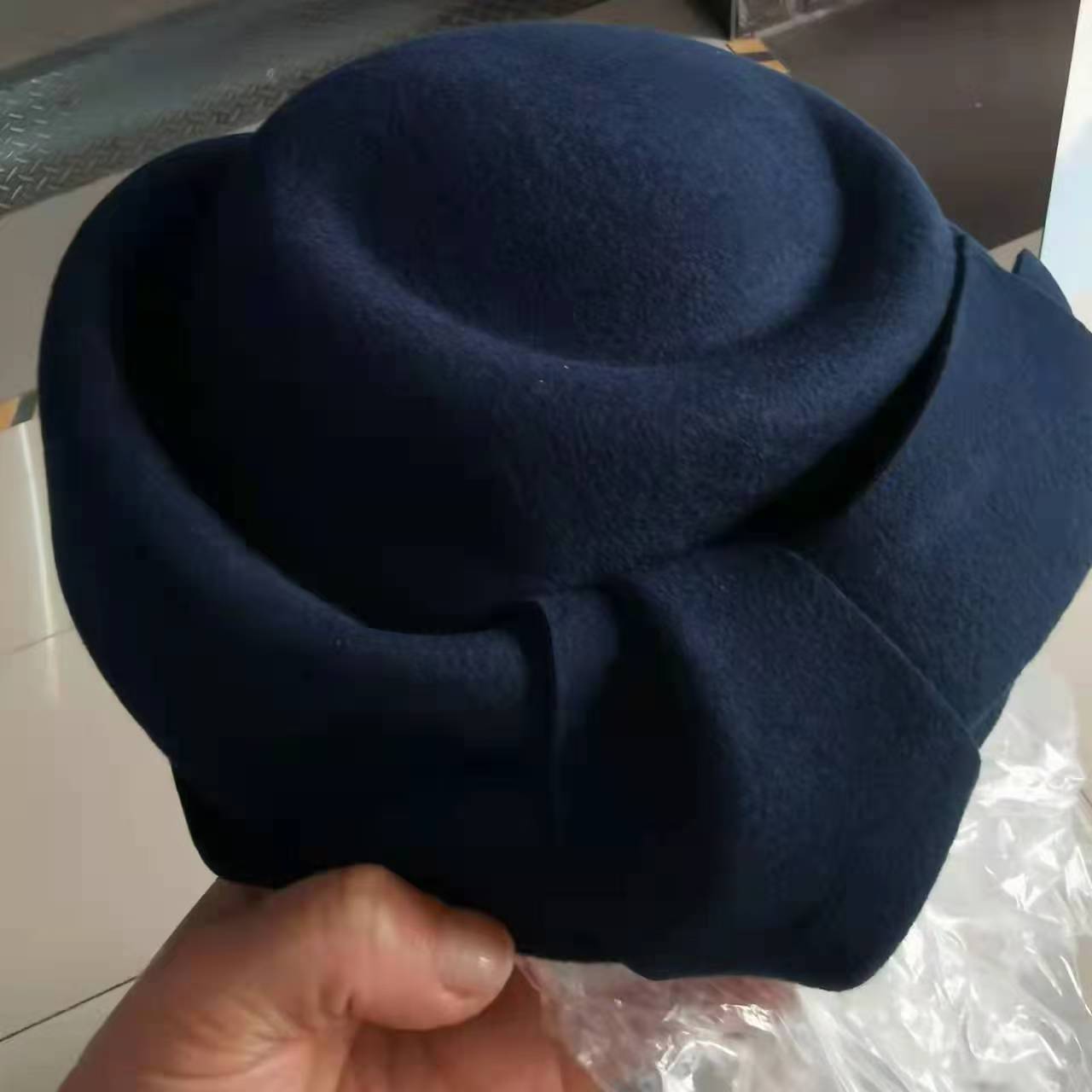 Wool Woolen Hat Fashion Bowknot Beret