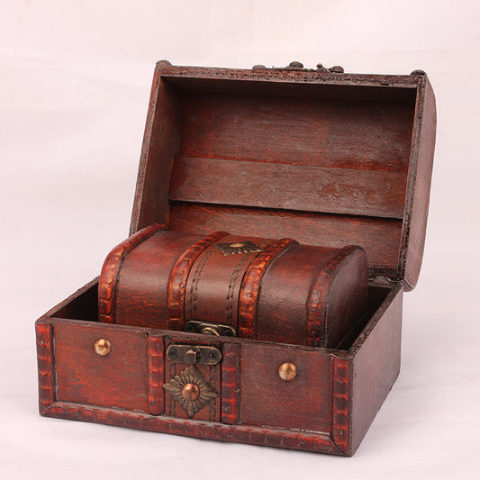 European Retro Lockable Jewelry Storage Box