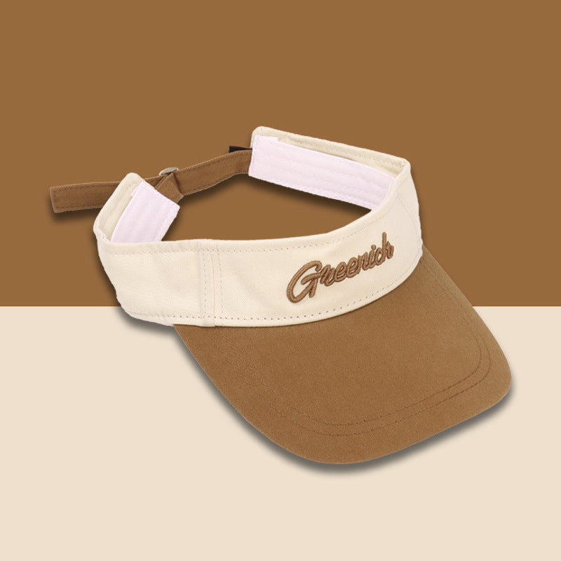 Women's Letter Color Matching UV-proof Sun Hat