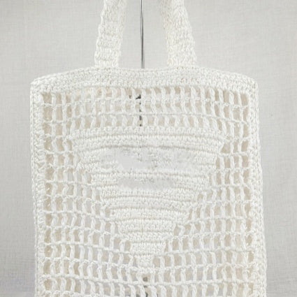 Hollow Letter Bag Korean Style Holiday Women's Woven