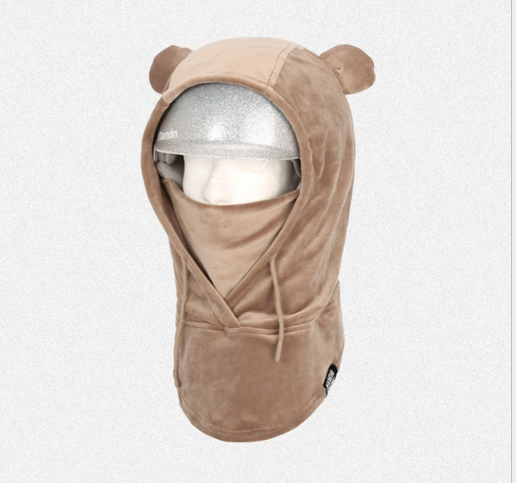 Men's And Women's Ski Helmet Headgear Face Protection To Keep Warm