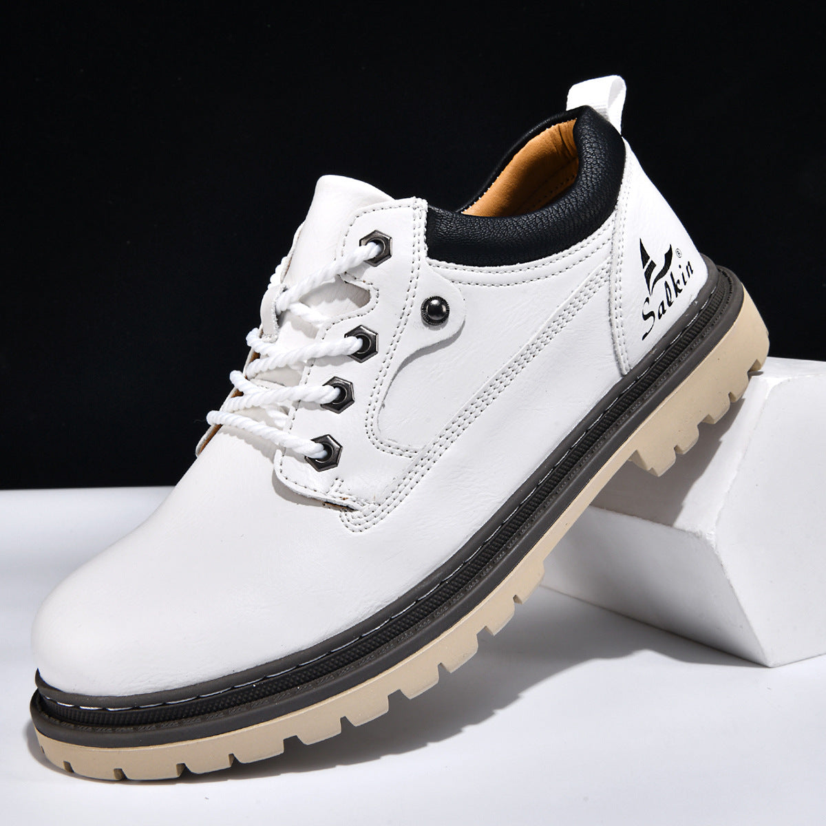 British-style Work Boots For Trendy Men