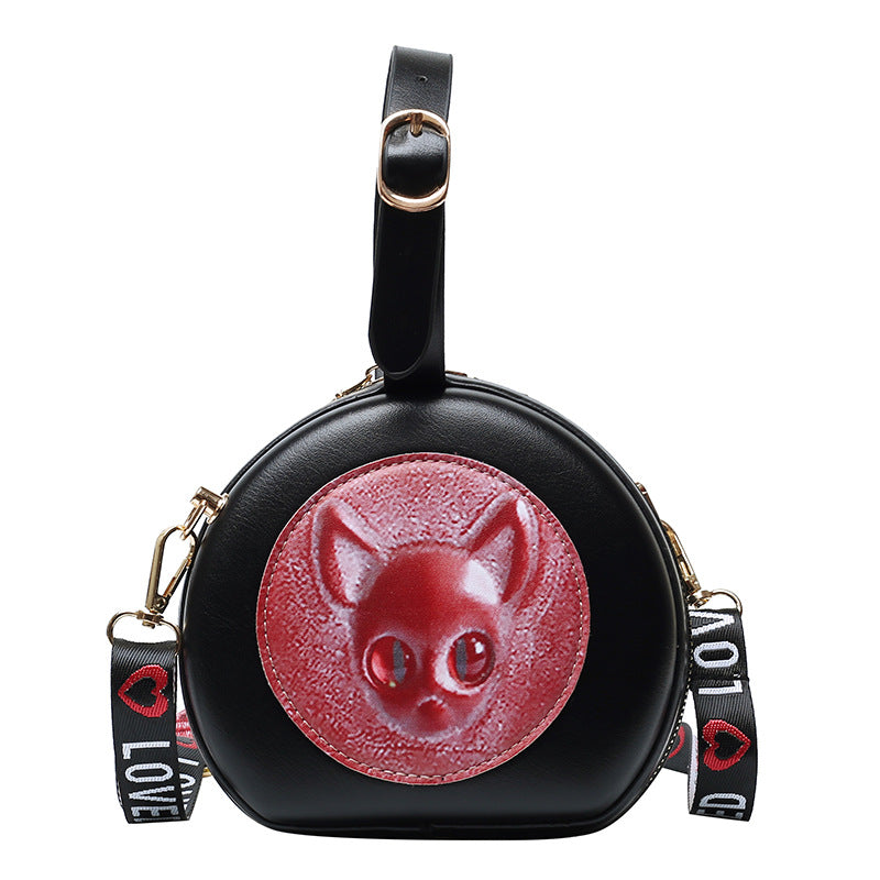 Personalized Eyes Women's Bag Shoulder Crossbody Portable Small Round