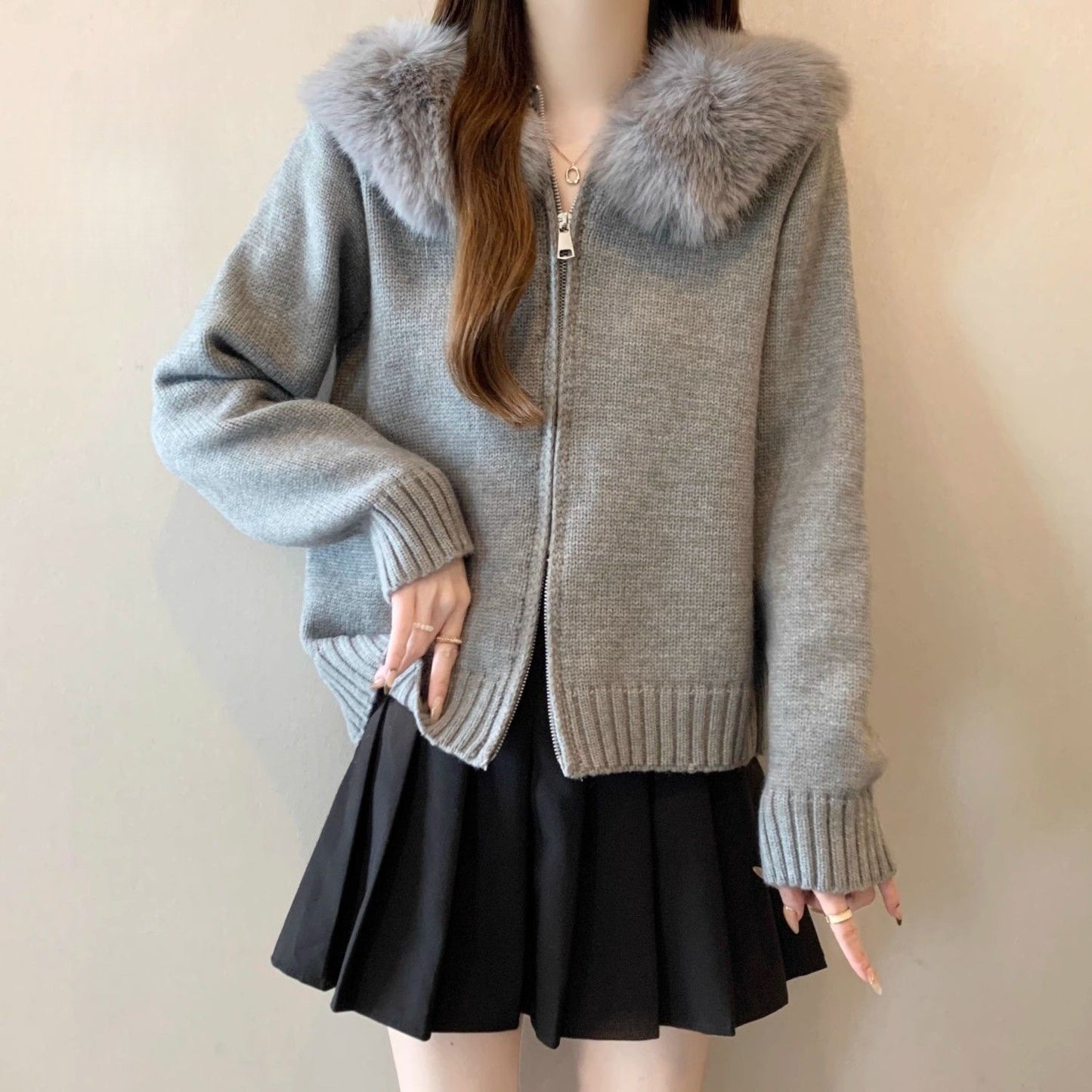 Women's Loose-fitting Chic Knit Cardigan Top