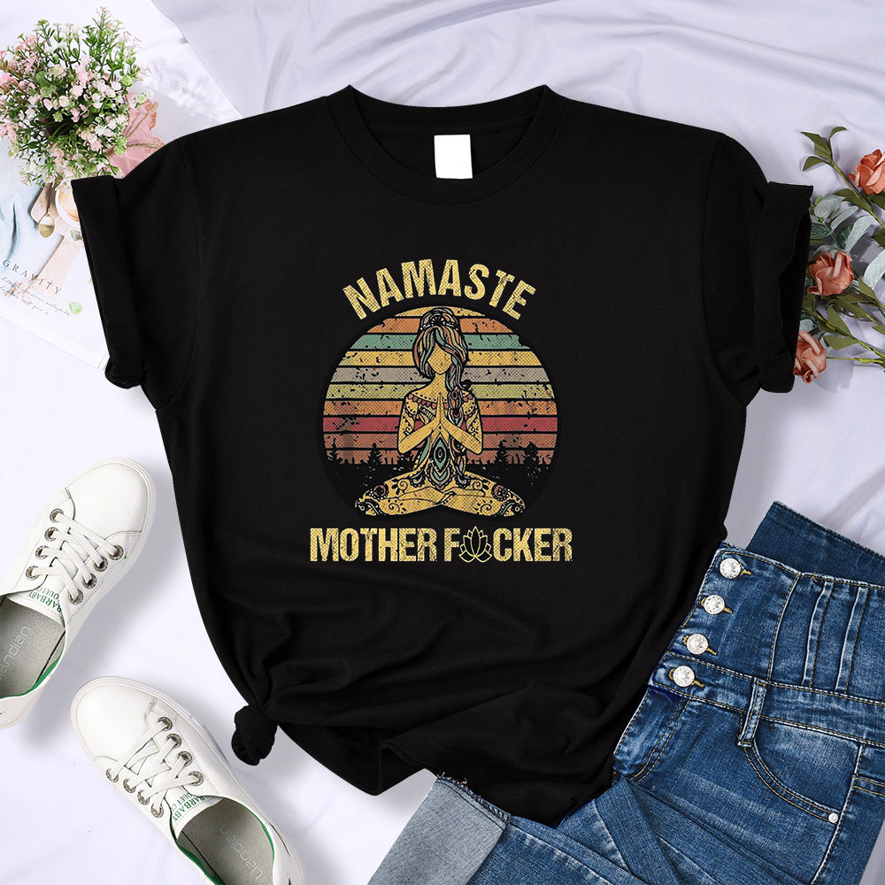 Retro Hermitage Mother T-shirt Fashionable Breathable Casual