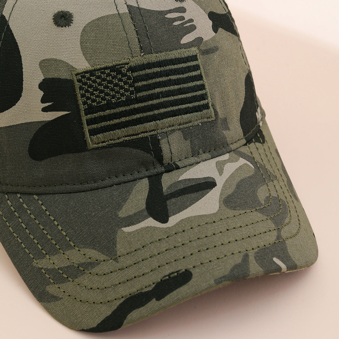 European And American Fashion Embroidered American Flag Baseball Cap With Soft Top, Wide Brim, Adjustable Sunshade, Baseball Cap Suitable For Outdoor Outings
