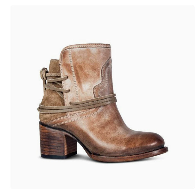 Medium Heel Thick Heel Boots Retro Knight Boots Large Women's Boots