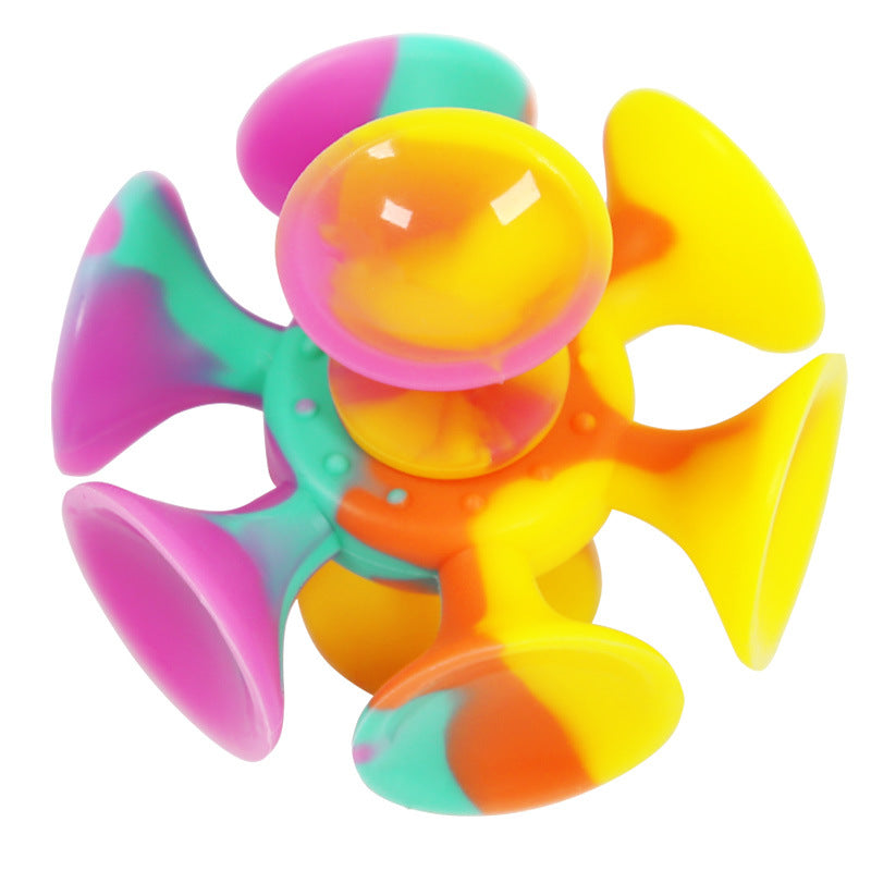 Decompression Silicone Toy Sucker Gyro