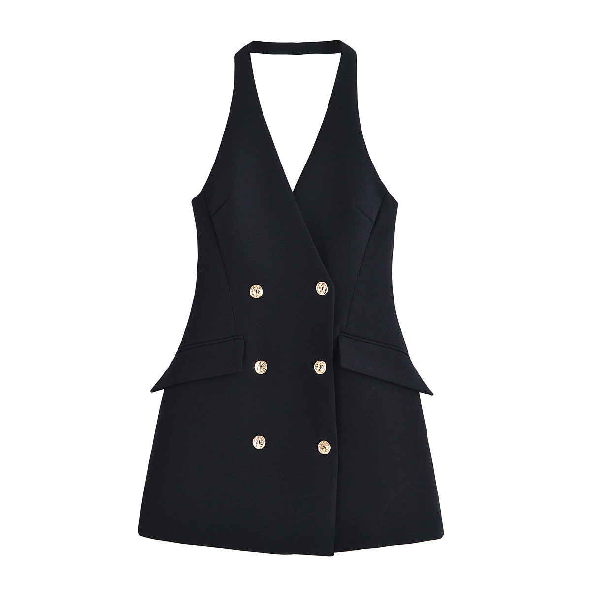 Summer Womens Fashion Elegant Halter-neck Dress