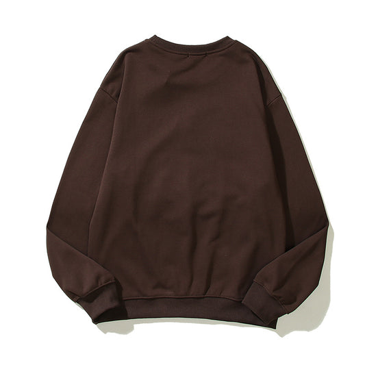 Hip Hop Foam Letter Crew Neck Sweater Casual
