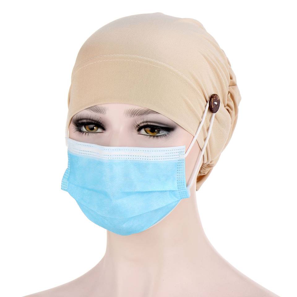 Sun Protection Home Mom Cap Hood Set Wrap Head Hat