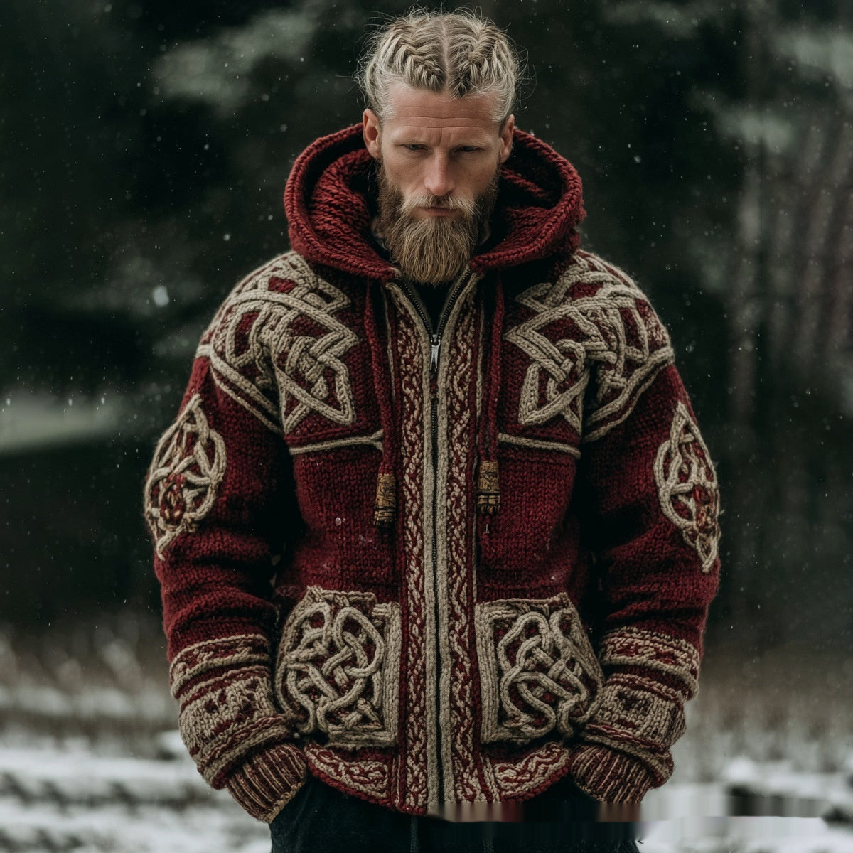 3D Digital Printed Cardigan Women's Coat