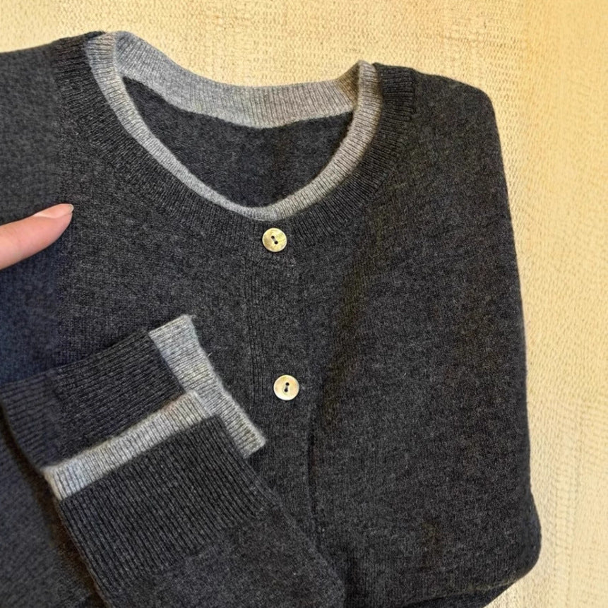 Bandage Dress Cashmere Sweater Coat Knitted Cardigan