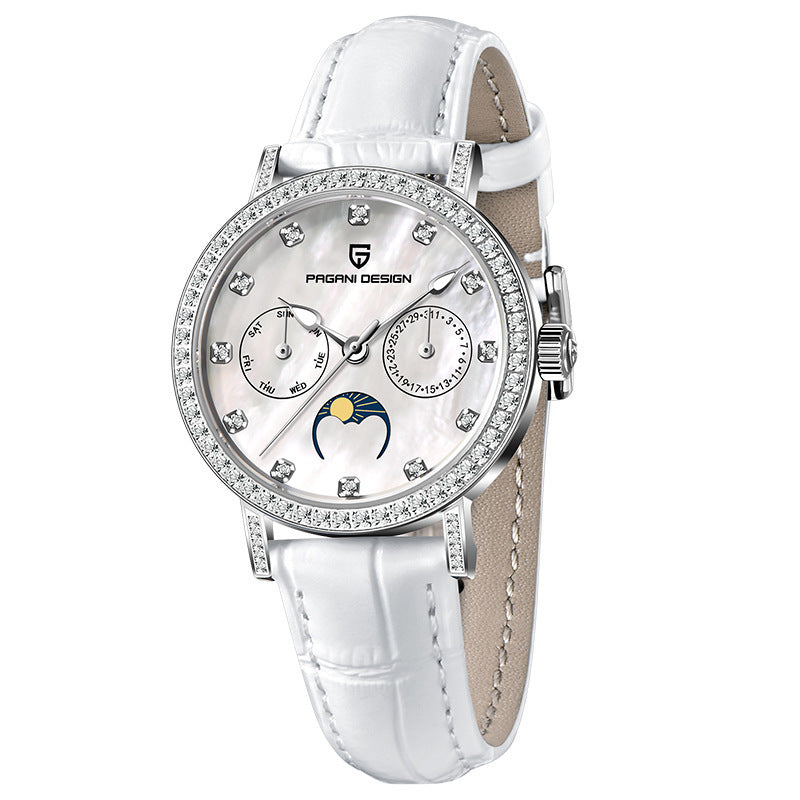 Quartz Women's Watch Multifunctional Waterproof Trend