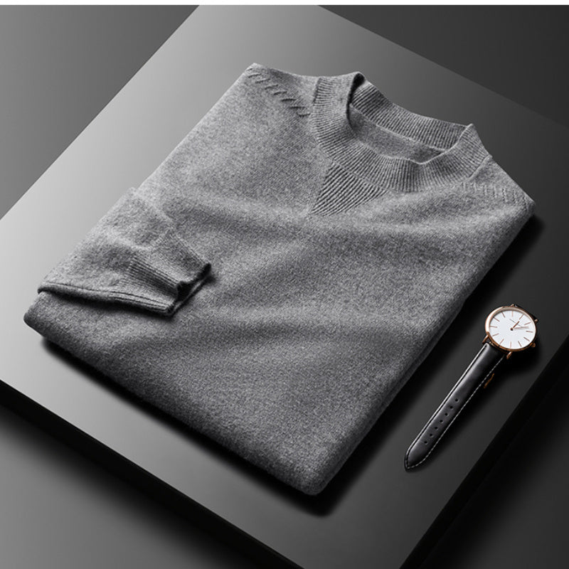 Business Casual Neckline Pattern Fashion Sweater Male