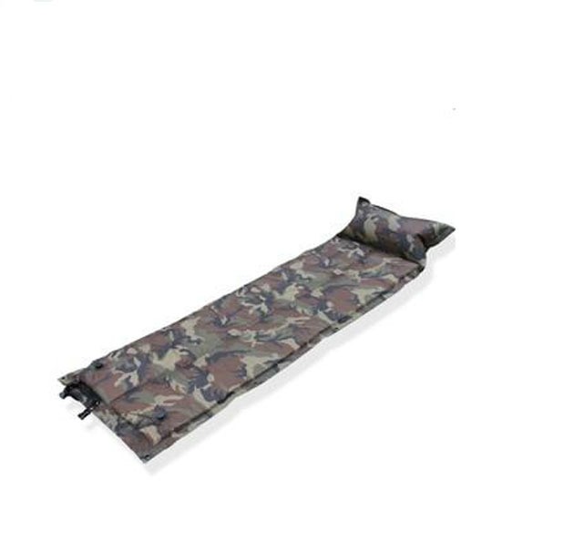 Camo Automatisk Oppustelig Pude Med Pude Udendørs Camping Fugttæt