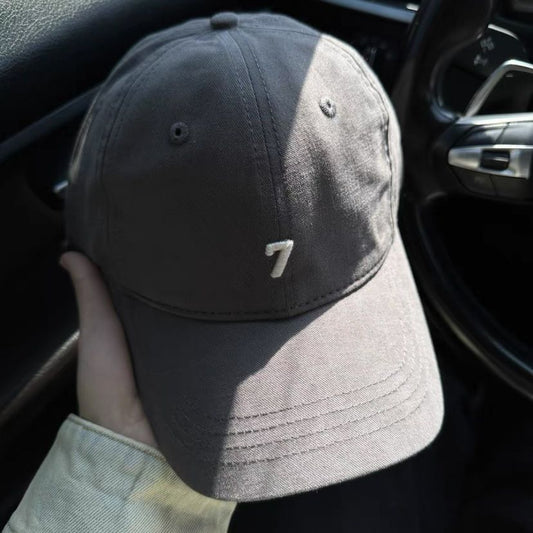 Trendy Digital 7 Embroidered Baseball Cap