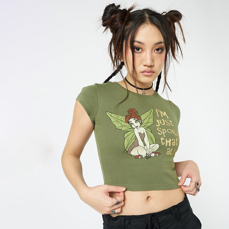 Women's Fashion Spicy Girl Casual Slim Fit Top