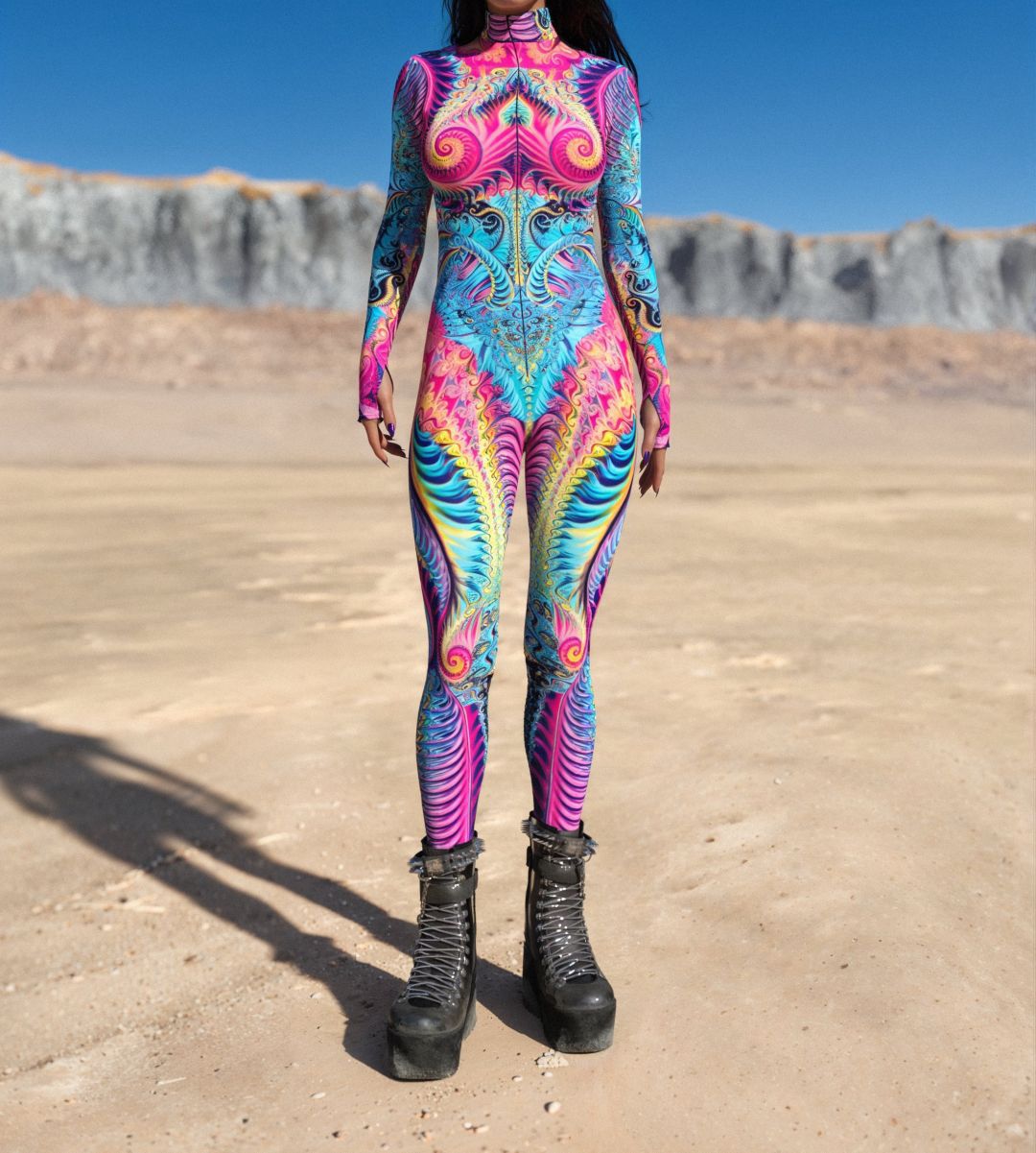 Tights 3D Digital Printing One-piece Play Costume