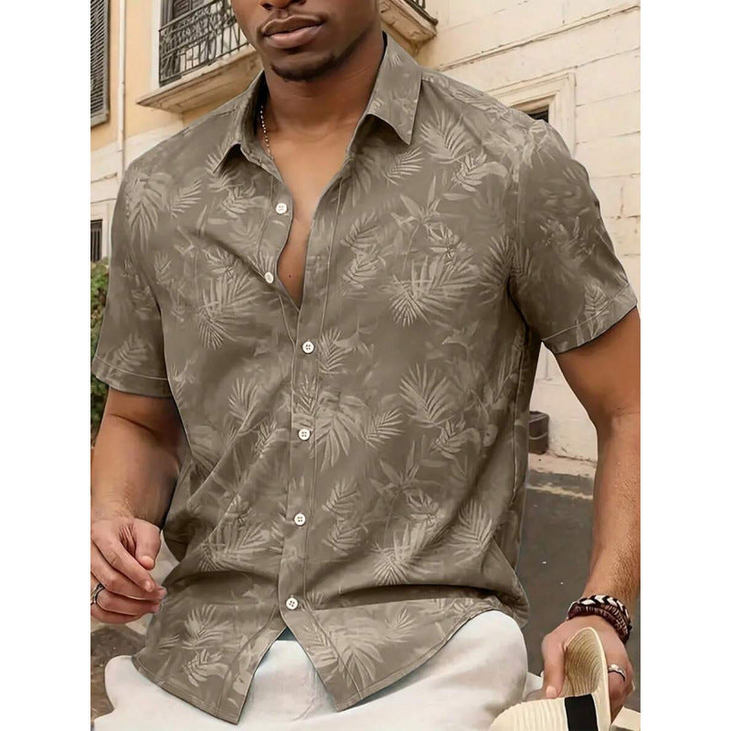 Men's Short-Sleeve Casual Fashionable Personalized Shirt