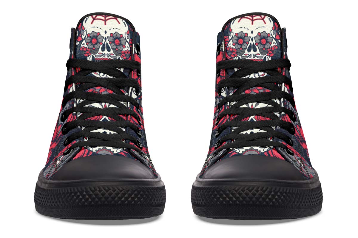 Printed Couple High-top Canvas Shoes