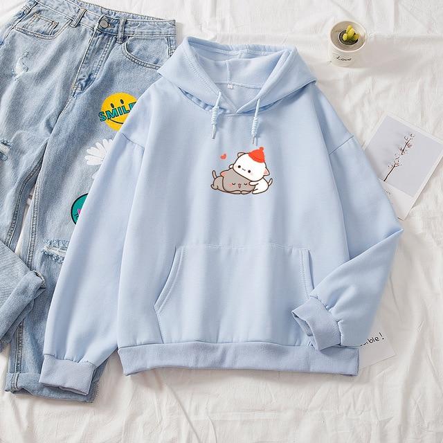 Hooded Solid Color Versatile Loose Student Hoodie Youth Casual