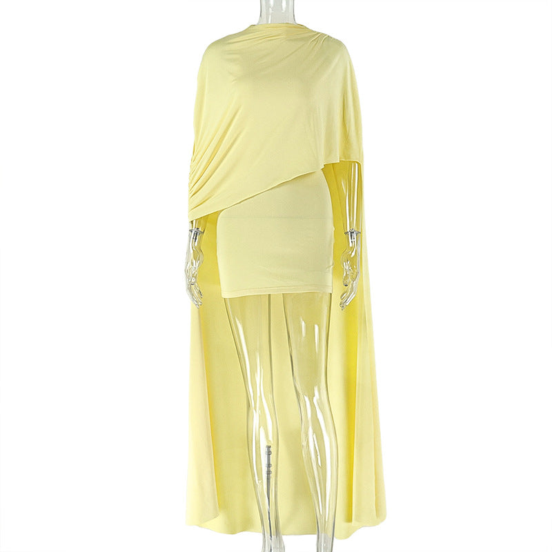 Solid Color Minimalist Design Womens Dress