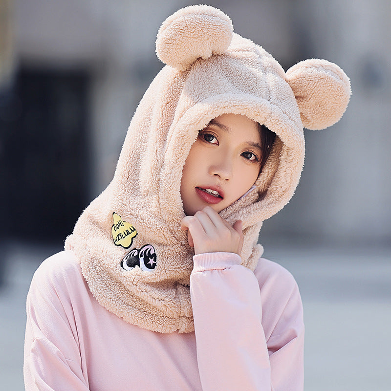 Winter New Outdoor Riding Warm Face Mask Windproof Helmet Cap
