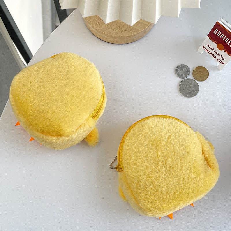 Creative Plush Cute And Adorable Little Yellow Chicken Coin Purse